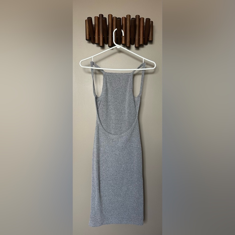 Community Gray Ribbed Sleeveless Dress - Picture 2 of 2
